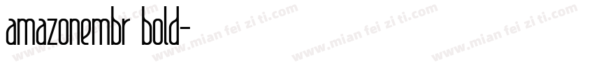 amazonembr bold字体转换